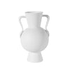 White Ceramic Urn with Handles CY4071W