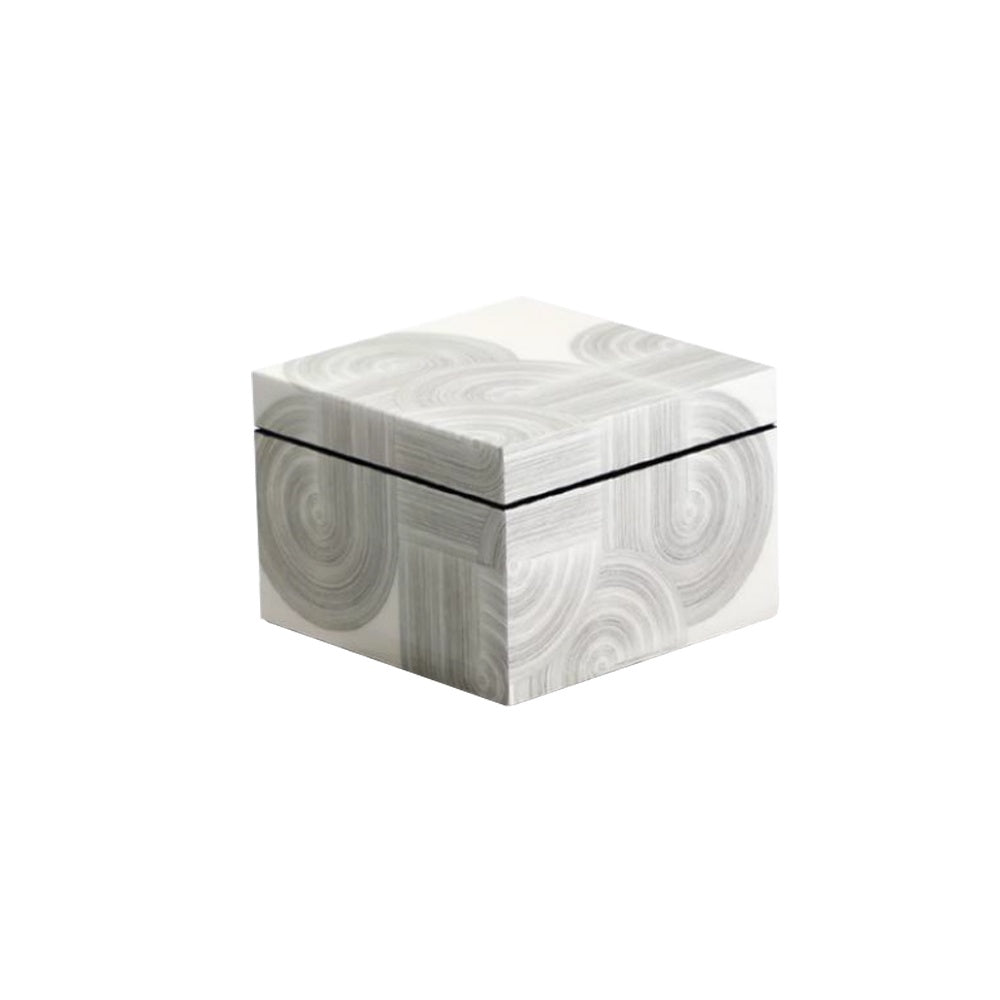 White Square Box with Print - Small DD200701S