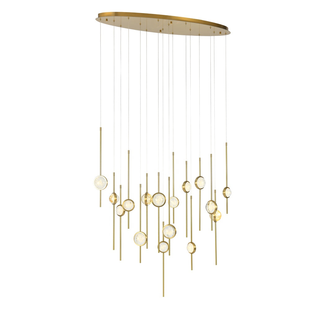 Dexler Long Chandelier - Gold DQ8125-G