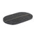 Black Stone Oval Tray with Brass Inlay DT200852