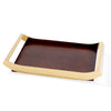 Leather & Stainless Steel Tray - Large DT201187AL