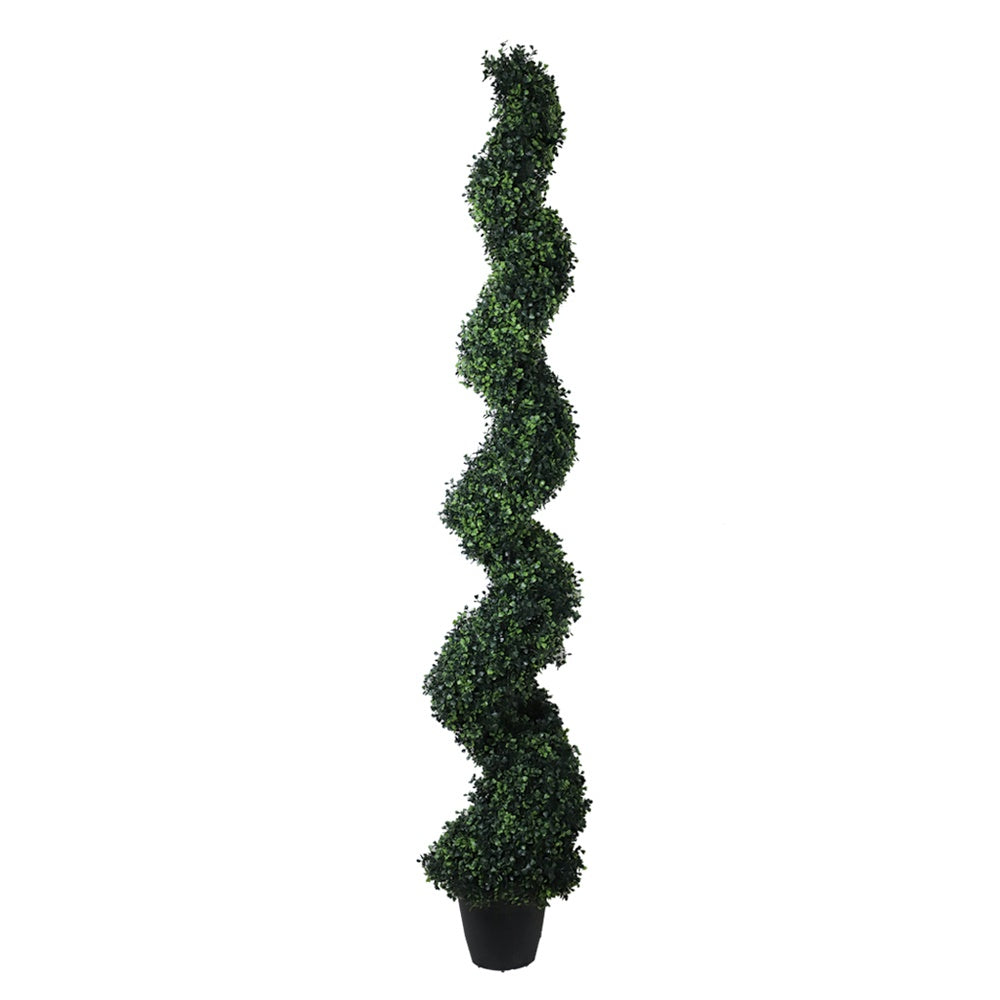 Artificial Boxwood Spiral Topiary - Deep Green DVP 3-4