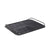 Black Leather Tray with Brushed Gunmetal Stainless Steel Trim DZ-0266