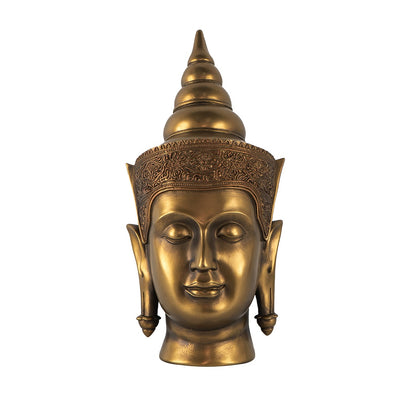 Antique Bronze Resin Buddha Head EL78978