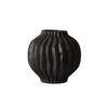 Black Ceramic Ruffled Vase FA-D2074