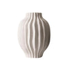 White Ceramic Ruffled Vase FA-D2075