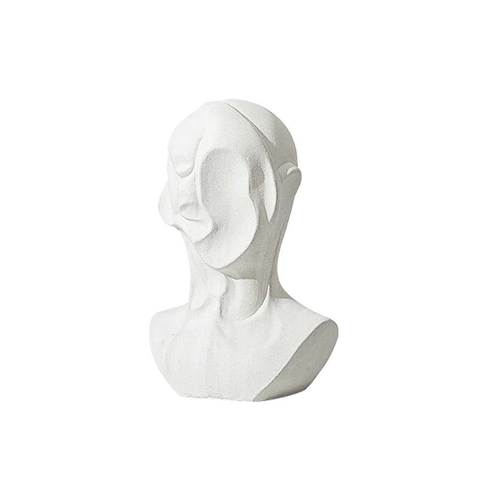White Ceramic Abstract Bust - Medium FA-D21069B