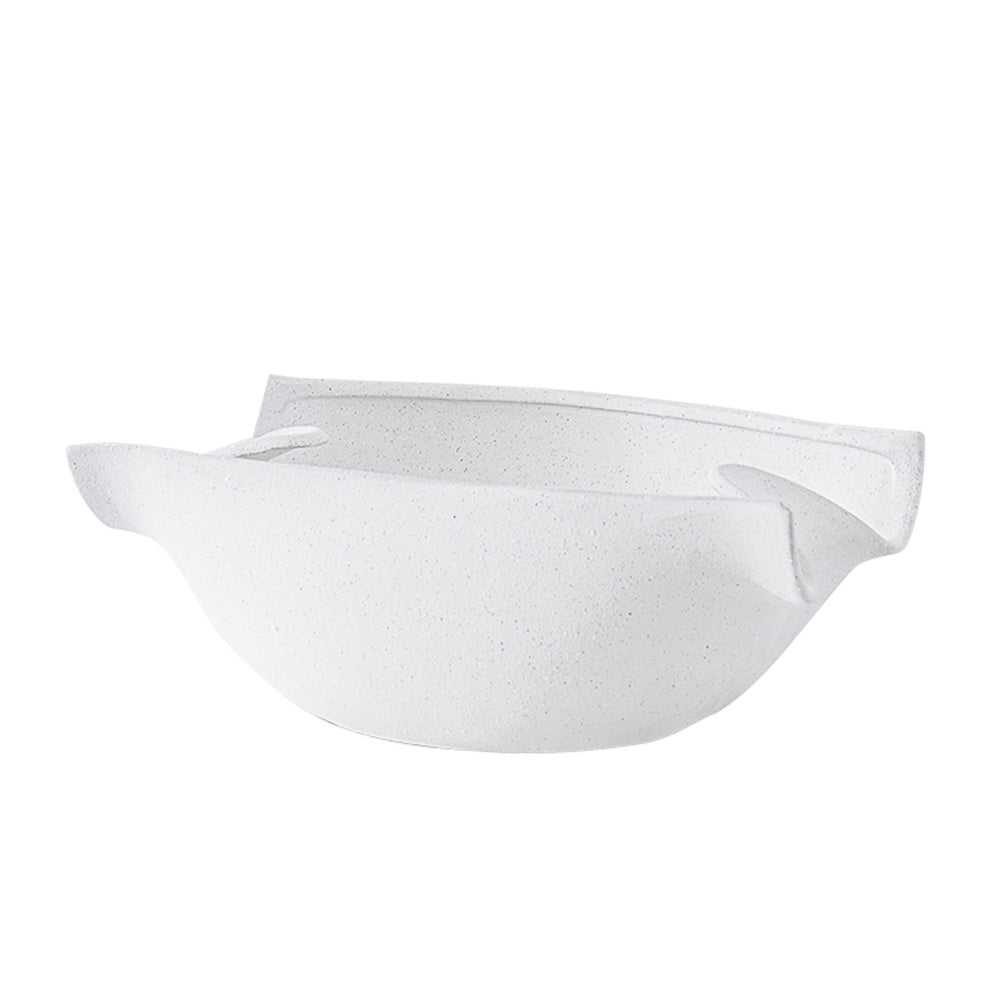 White Ceramic Decorative Bowl FA-D21079