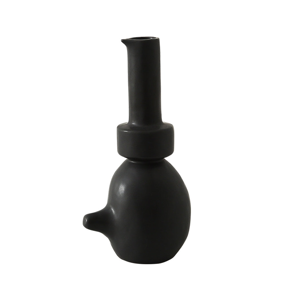 Black Abstract Ceramic Vase FA-D21091A