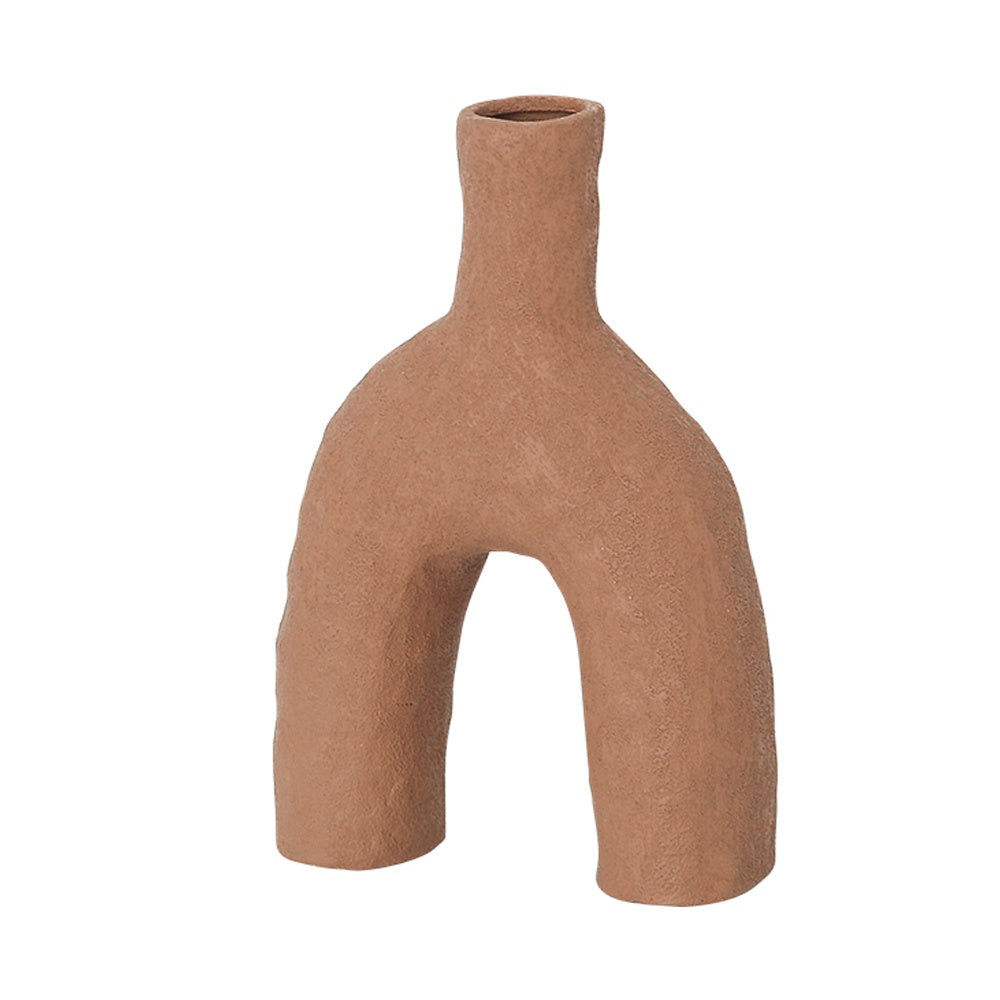 Brown Ceramic Bud Vase FA-D21094F