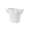 White Ceramic Pedestal Vase - Wide FA-D21096A