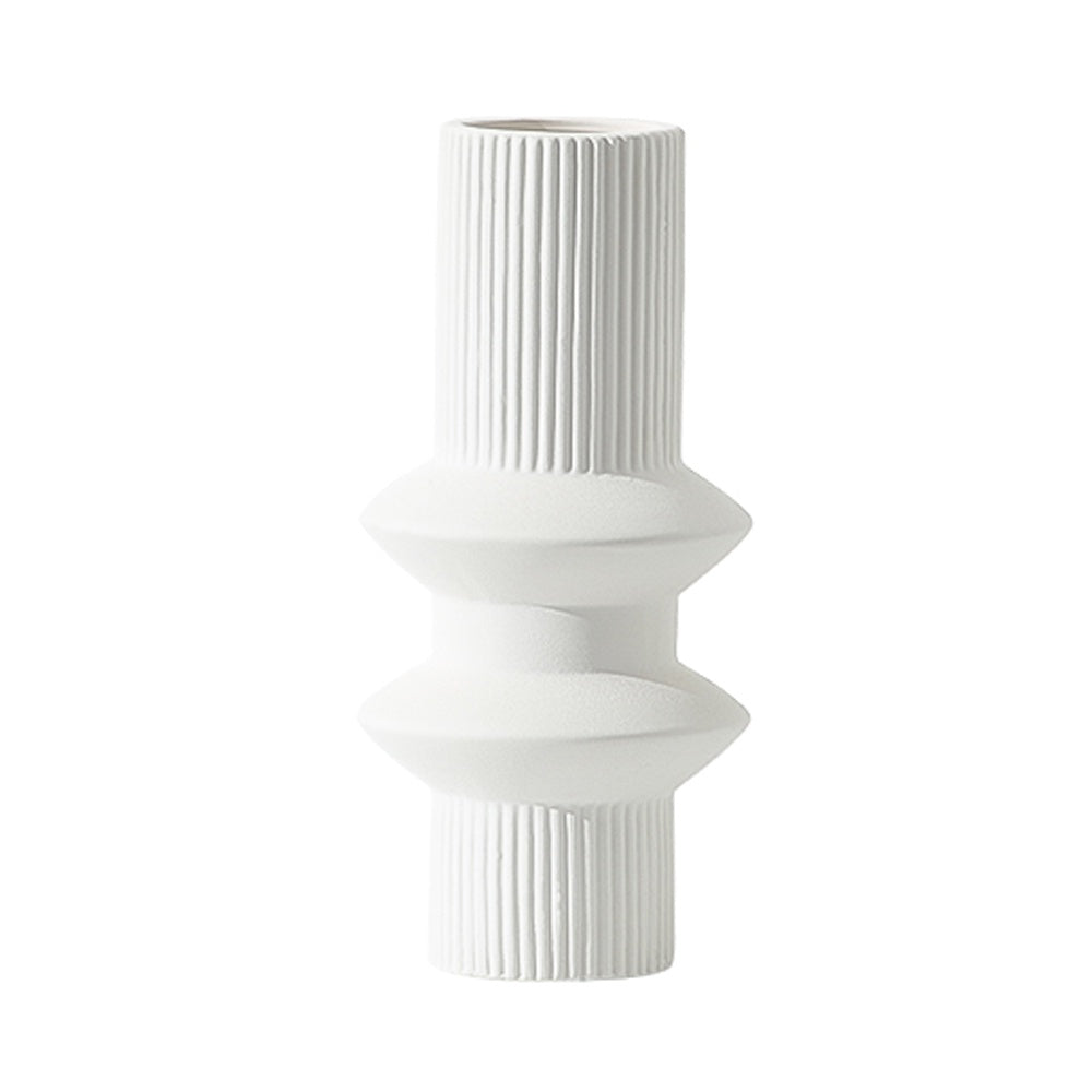 White Ceramic Vase - A FA-D21104A