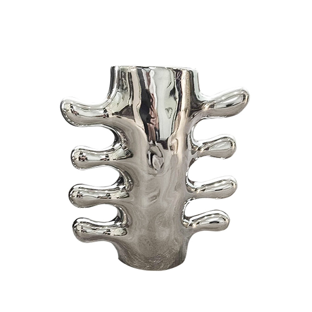 Chrome Ceramic Vase - A FA-D21108A