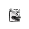 Chrome Ceramic Abstract Cube Décor - Small FA-D21111B