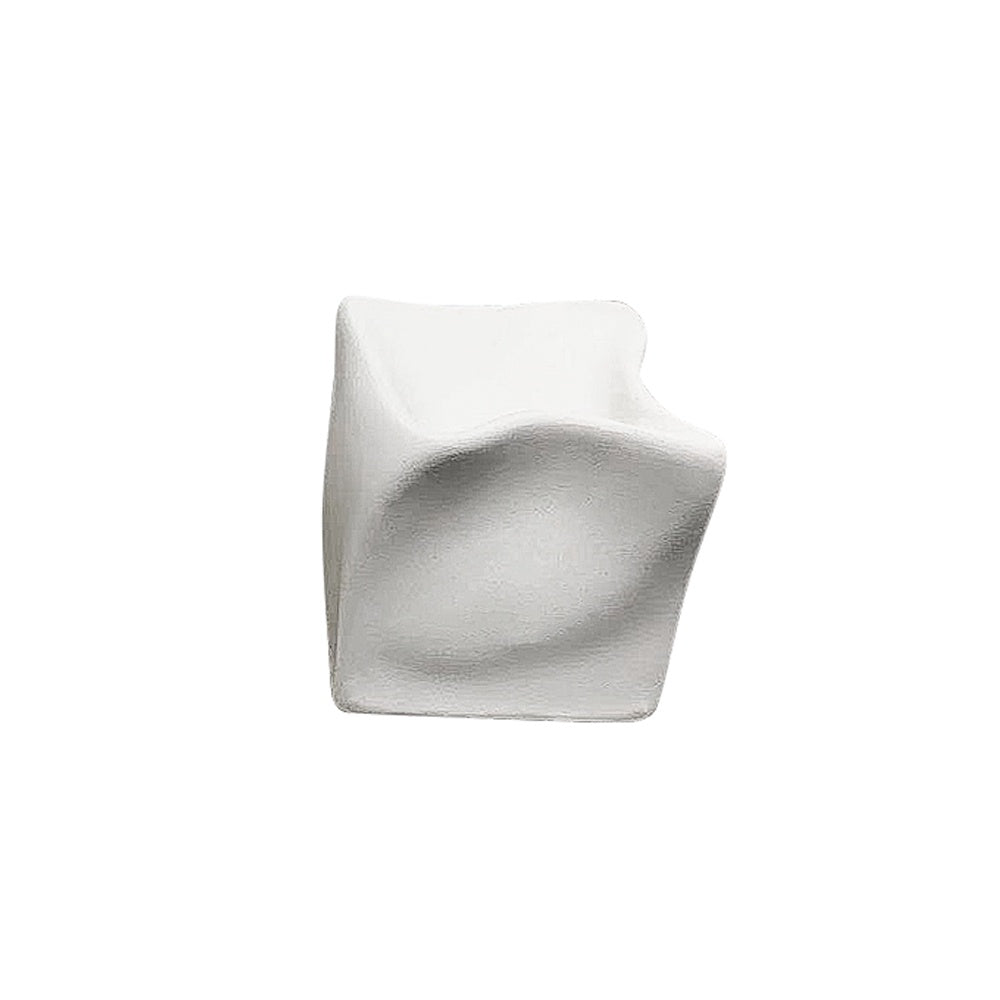 White Ceramic Abstract Cube Décor - Small FA-D21111D