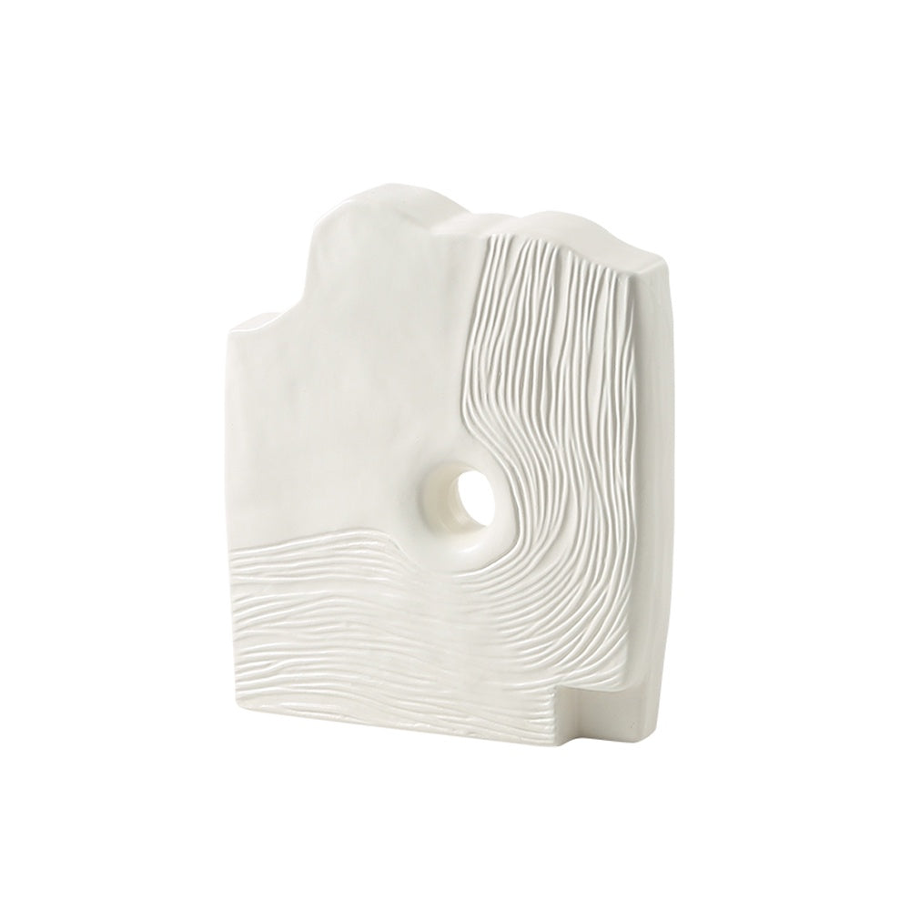 White Abstract Ceramic Sculpture FA-D22023