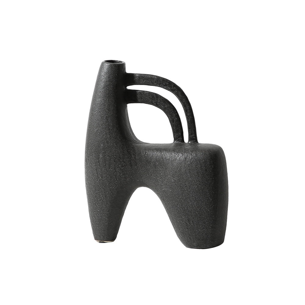 Black Abstract Ceramic Sculpture FA-D22027