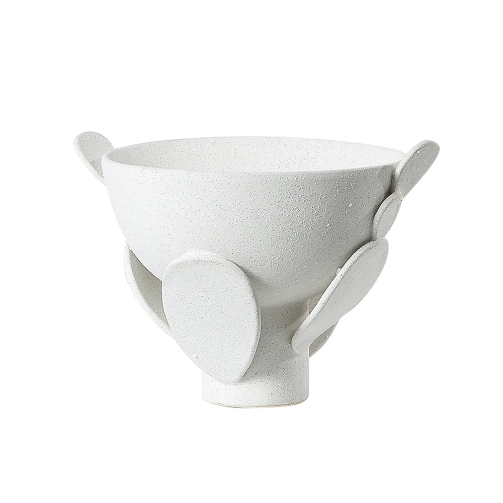 White Ceramic Decorative Bowl FA-D22051