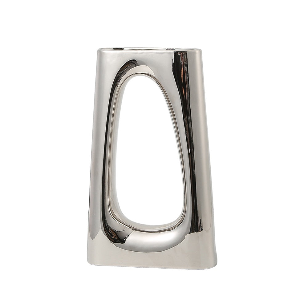 Silver Ceramic Vase - Tall FA-D22070A