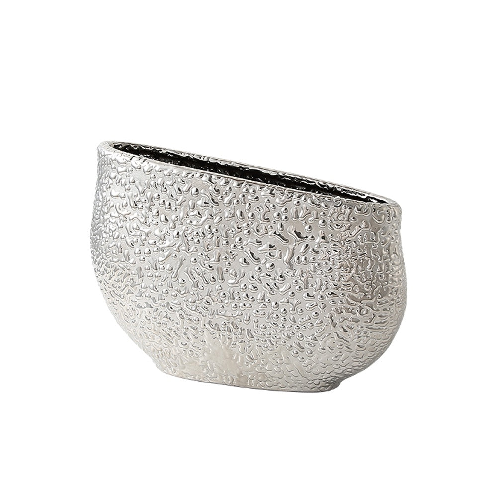 Silver Ceramic Granular Vase FA-D22072