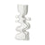 White Ceramic Vase with Black Handpainted Detail - B FA-D22097B