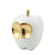 White & Gold Ceramic Apple FA-D22105A