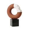 White & Sienna Ring Sculpture FA-D22112