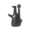 Black Ceramic Abstract Bud Vase FA-D22125