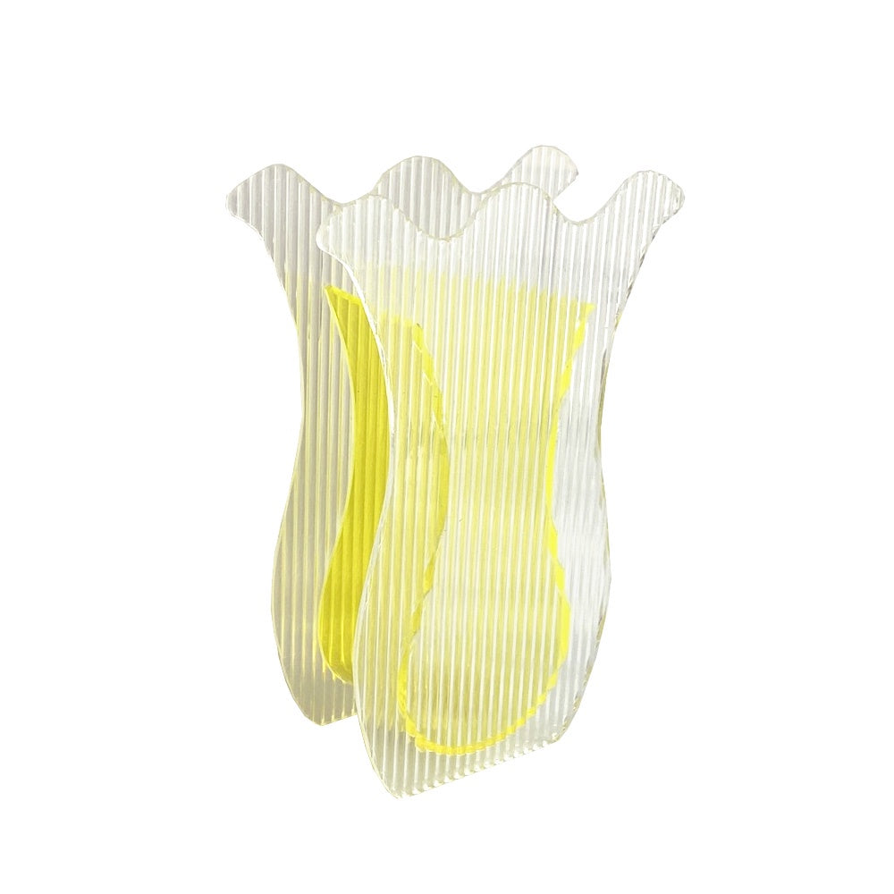 Yellow Tulip Acrylic Vase FB-063-Y