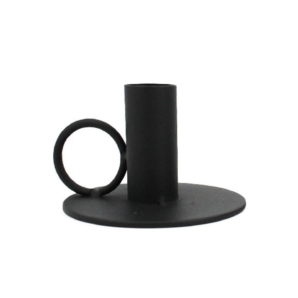 Black Iron Candle Holder FB-078-B