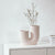 Pale Blush Ceramic U-Shaped Vase FB-091-P