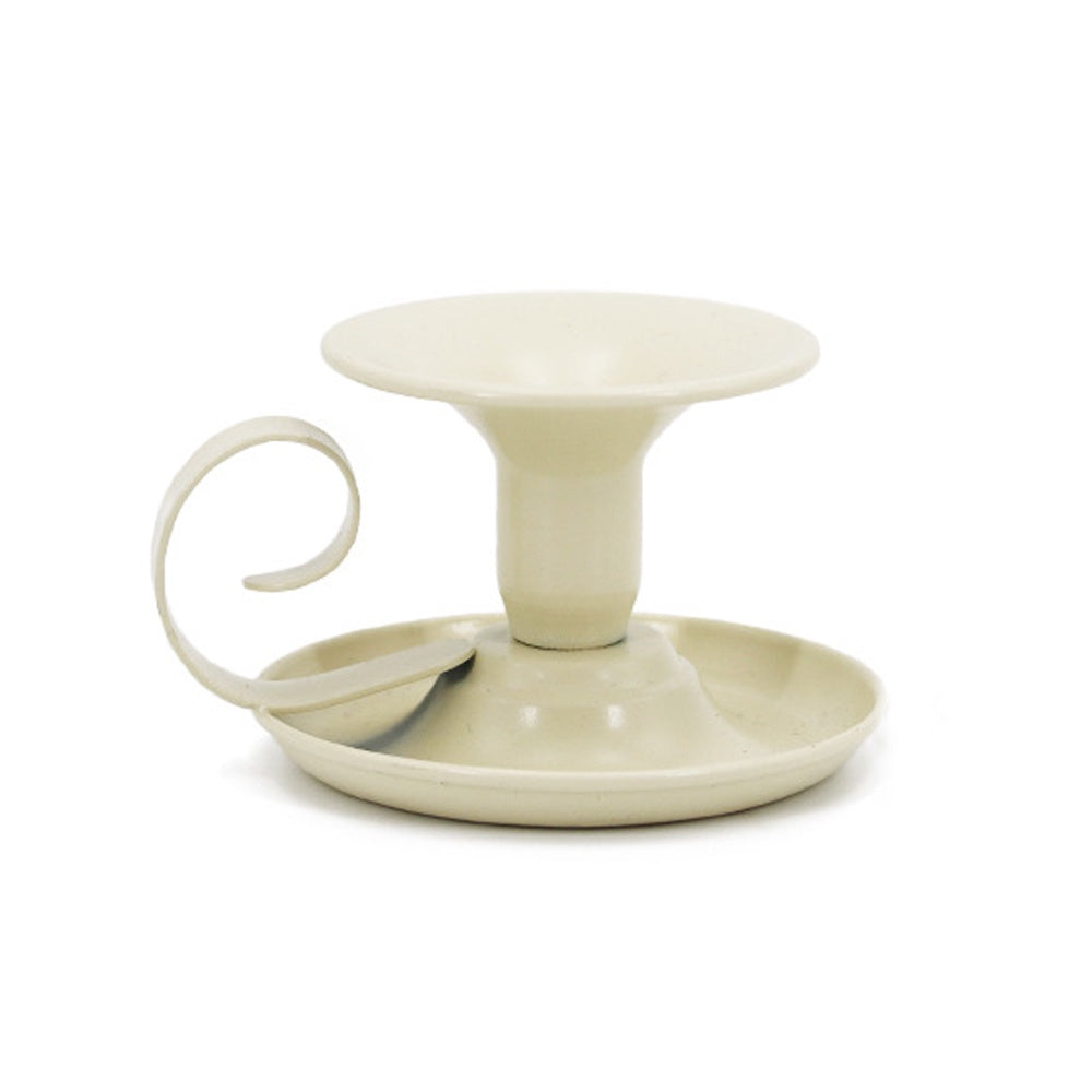 Beige Iron Candleholder FB-76-W