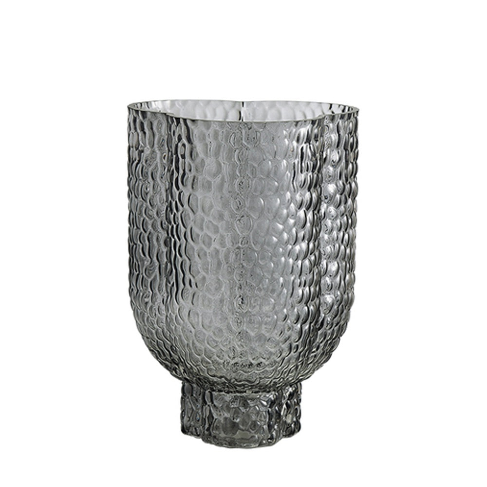 Smoke Glass Pedestal Vase FB-E22002A