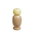 Yellow & Beige Glass Bud Vase FB-E23008