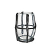 Clear Glass Vase with Black Line Detail FB-E23029B