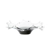White & Smoke Glass Decorative Bowl FB-E23034A