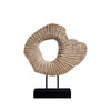 Natural Wooden Sculpture with Base FB-MC23004