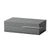 Dark Grey Faux Leather Box with Silver Metal Detail - Large FB-PG2128A