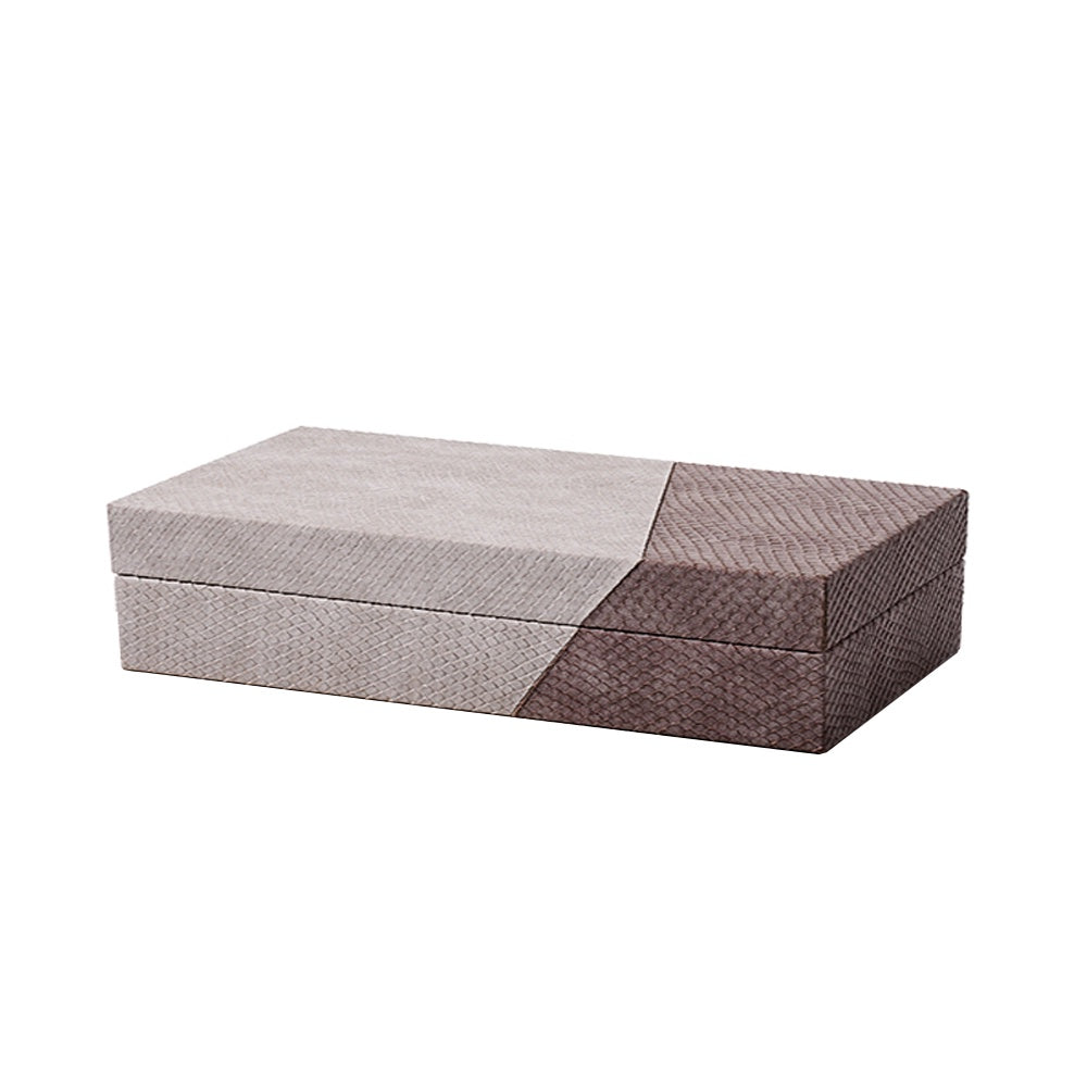 Taupe Faux Leather Box - Large FB-PG2139A