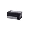 Black & Grey Faux Leather Box - Medium FB-PG2140B