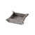 Dark Grey Square Leather Tray with Metal Detail - Small FB-PG2202B