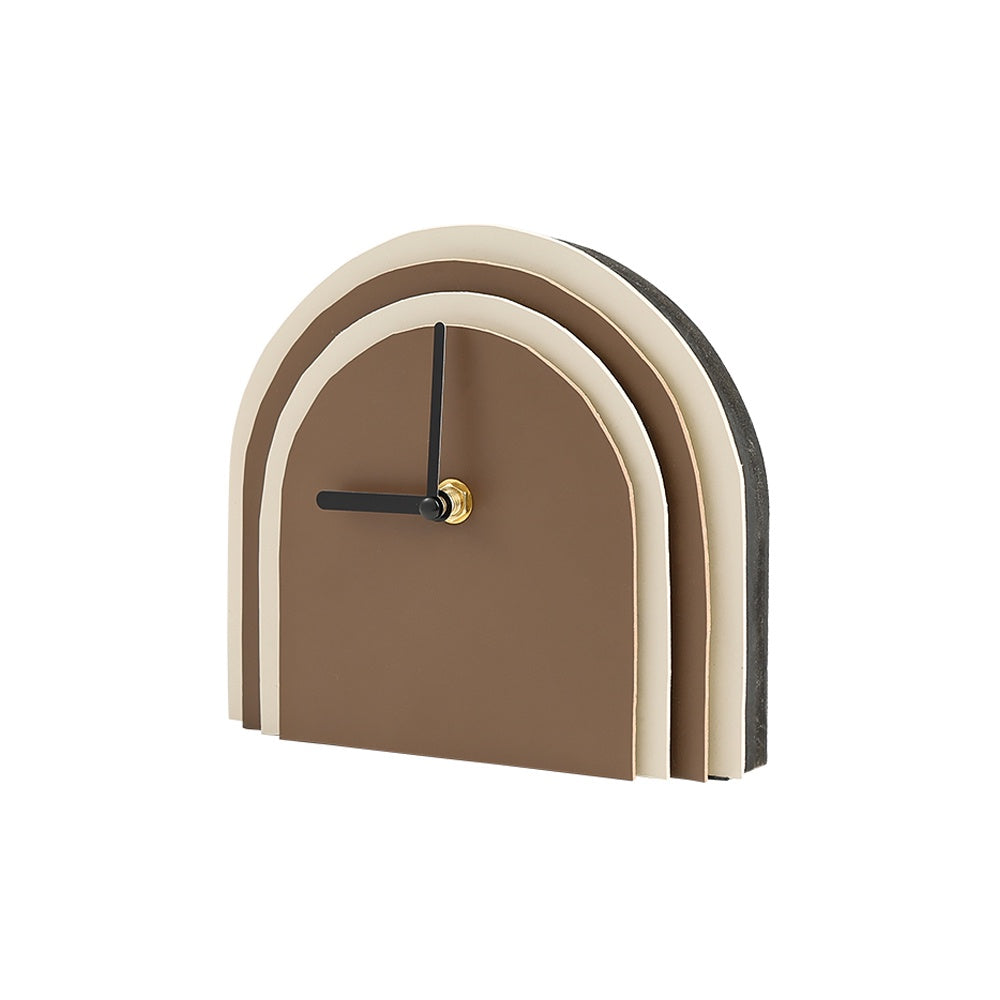 Brown Leather Clock FB-PG2208A