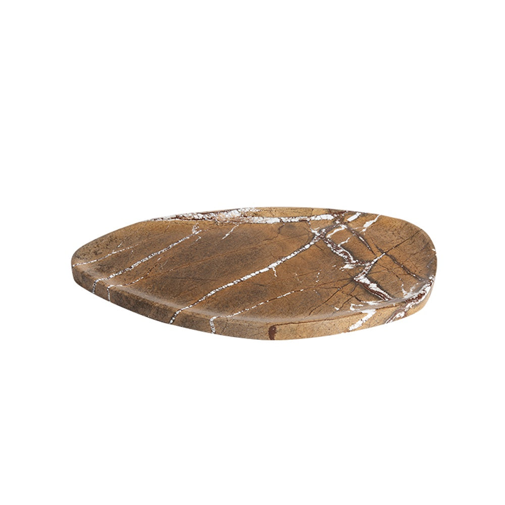 Brown Marble Decorative Irregular Tray FB-T23003
