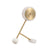 White Resin Clock with Gold Face FB-W22015A ديكور المنزل