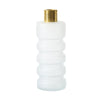 White Glass Vase with Brass Detail - Tall FB-ZS2141A