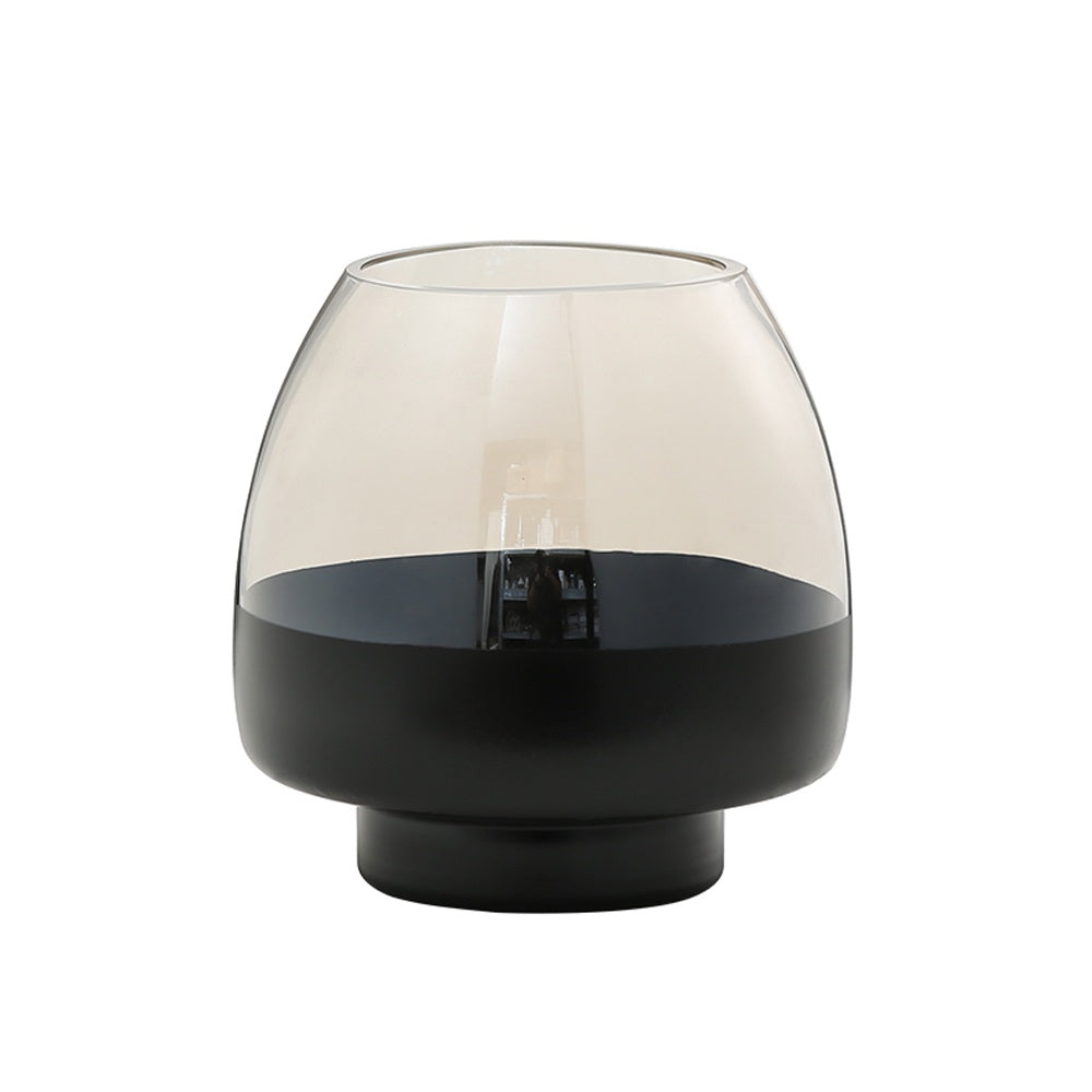 Black & Clear Glass Vase - Medium FB-ZS2213B