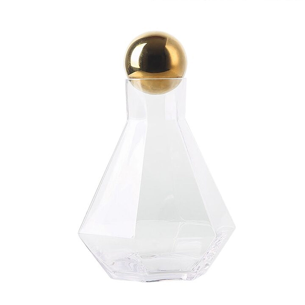 Clear & Gold Glass Decanter FC-CJ2103A