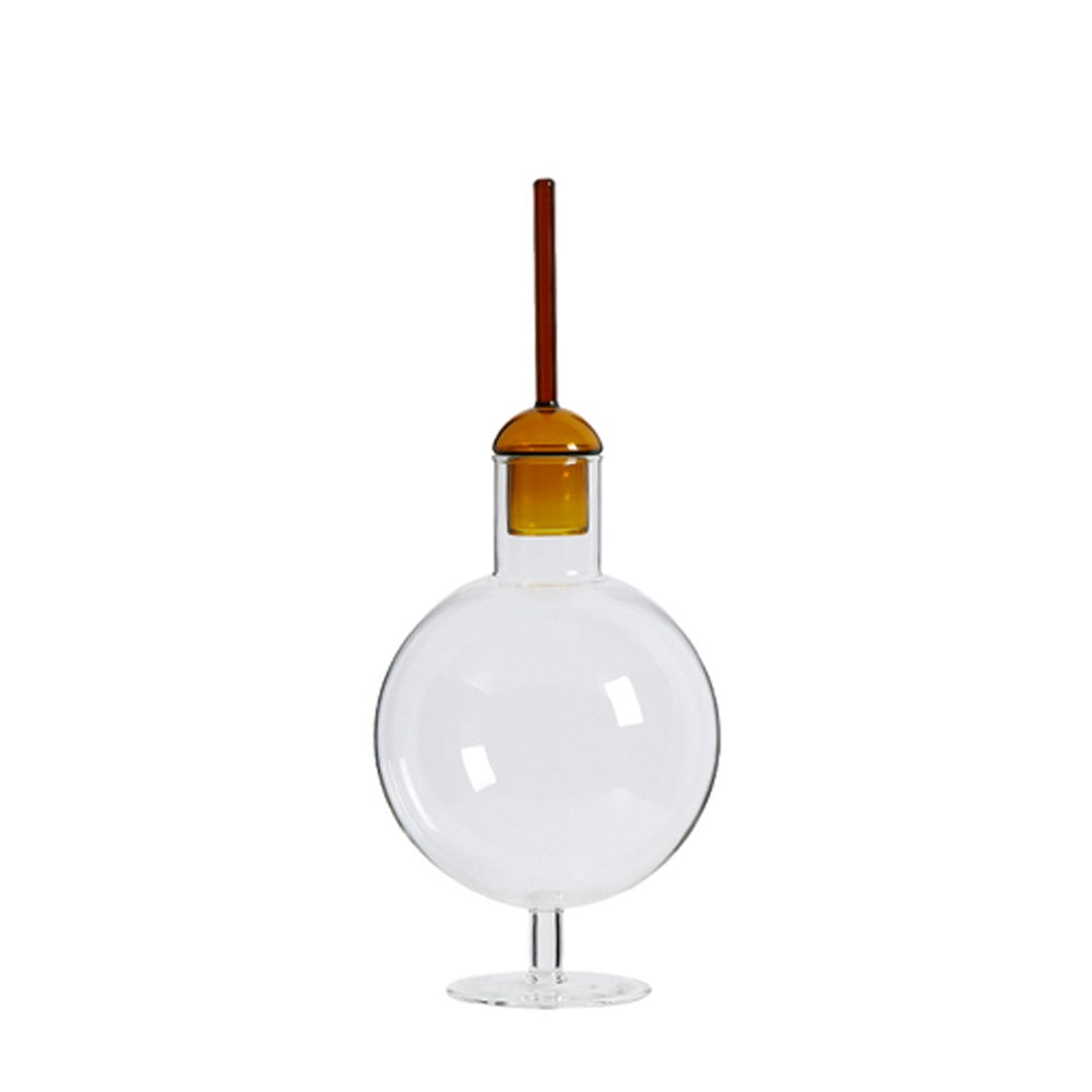 Glass Decorative Bottle - Amber FC-CJ23004B