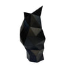 Black 'Leather-look' Resin Vase مزهرية