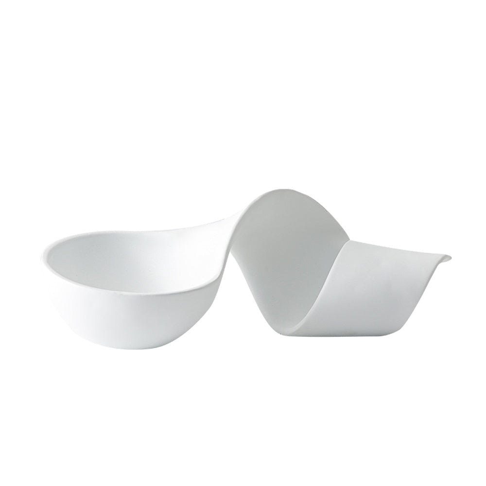 White Resin Ribbon Sculpture FC-SZ2161A